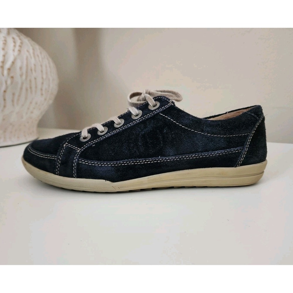 Josef Seibel Dany Blue Sneakers Classic Lifestyle Suede Leather Women's US‎ 8.5